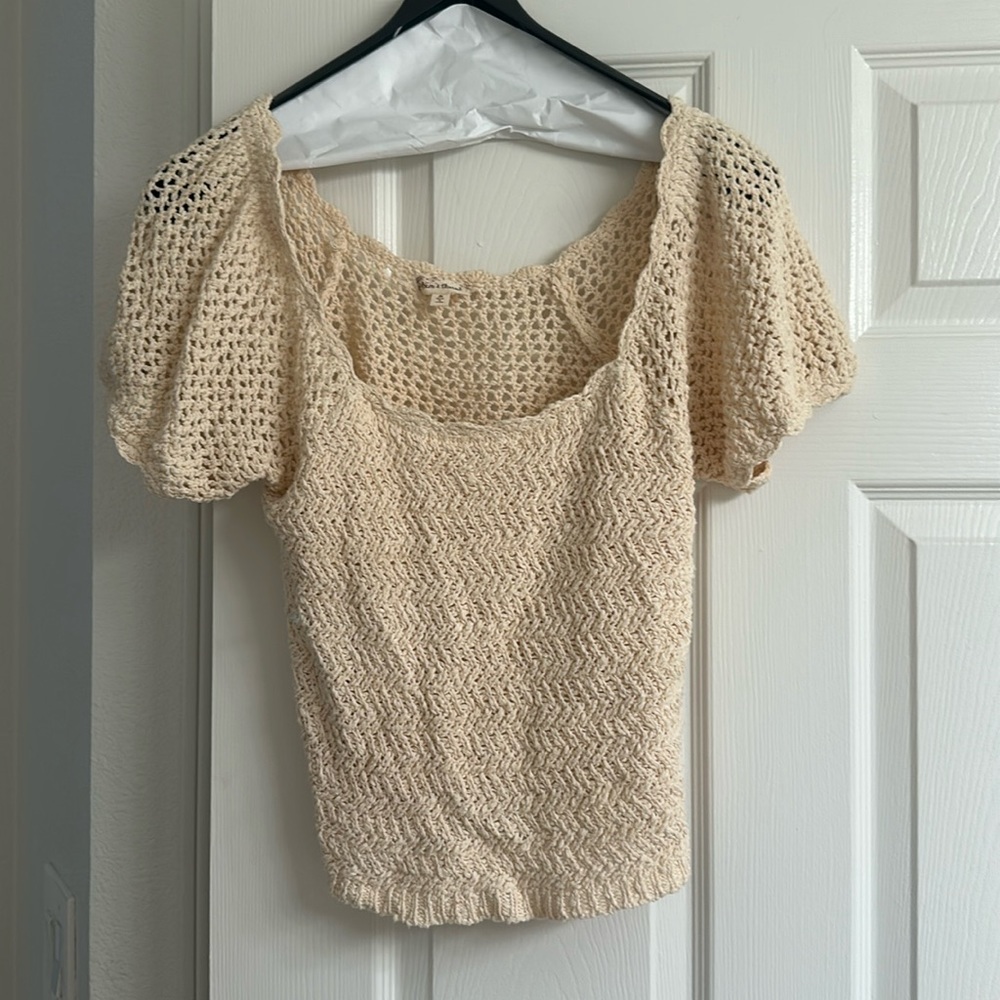 Crochet style  crop top